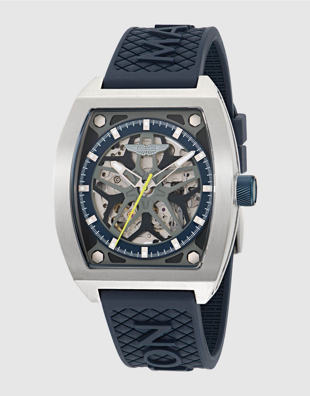 Aston Martin - TRG Titanium Case Blue Dial Blue Silicone Strap Watch