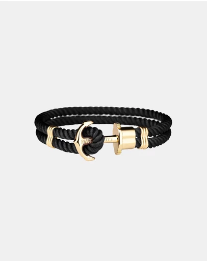 Paul Hewitt - Phrep Nylon Black Gold M Bracelet