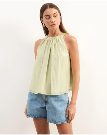 Atmos&Here - Paloma Voile Halter Neck Top