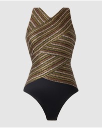 Miraclesuit Swimwear  - Sparkle Sands Brio High Neck Underwired One-Piece Shaping Swimsuit