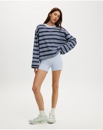 Cotton On Body Active - Long Sleeve Graphic Crew Sweatshirt