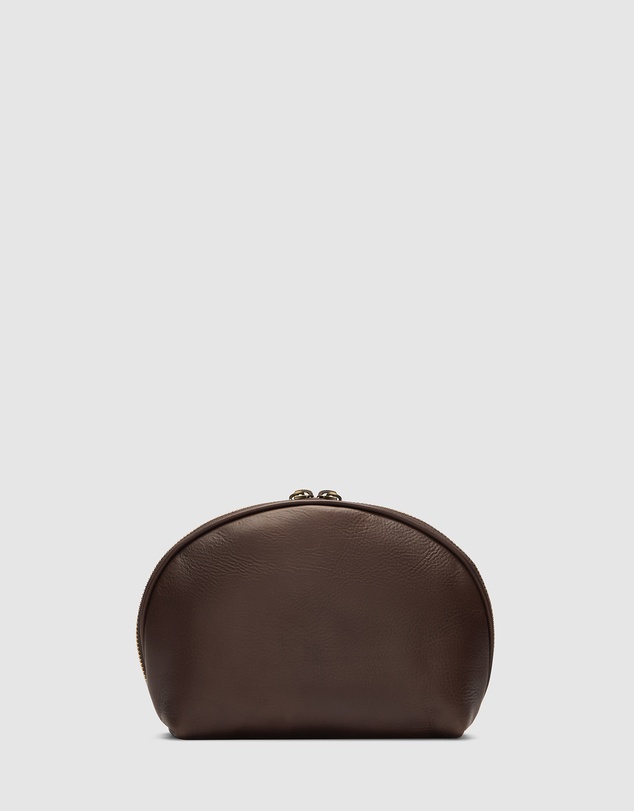 Republic of Florence - Porter Matt Chocolate Leather Pouch