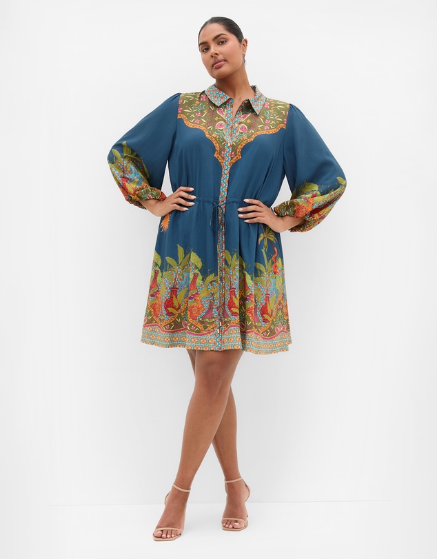 City Chic - Fools Paradise Print Mini Dress