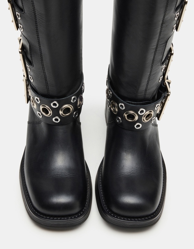 Steve Madden - Rampage Black Leather Boots