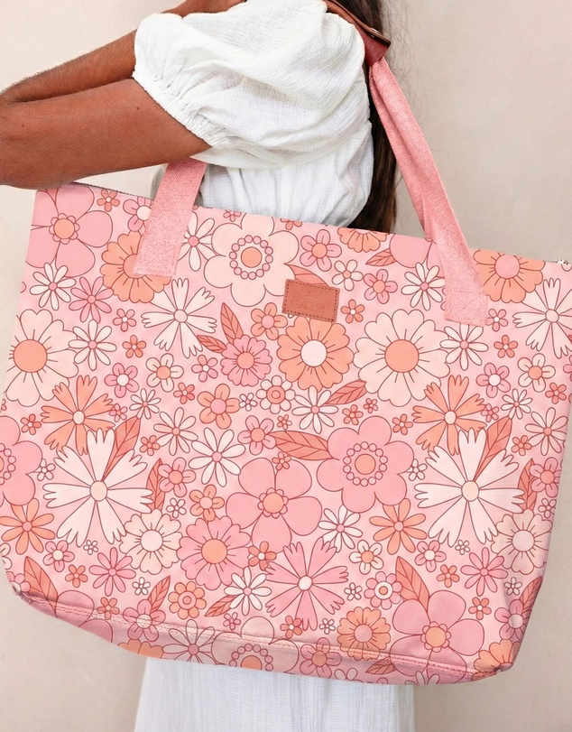 Sky Gazer - The Anywhere Beach Bag- Flower Power