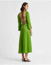 Laagam - Kimberly Satin Midi Dress