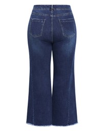 City Chic - Plus size Harley Fit Aliya Wide Leg Jean - mid wash