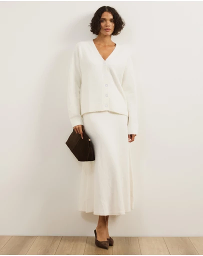 Atmos&Here - Katie Wool Blend Knitted Skirt