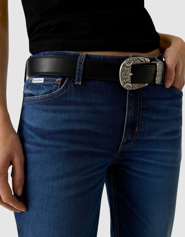 GUESS Jeans - GUESS JEANS G08 Mid Rise Straight Jeans