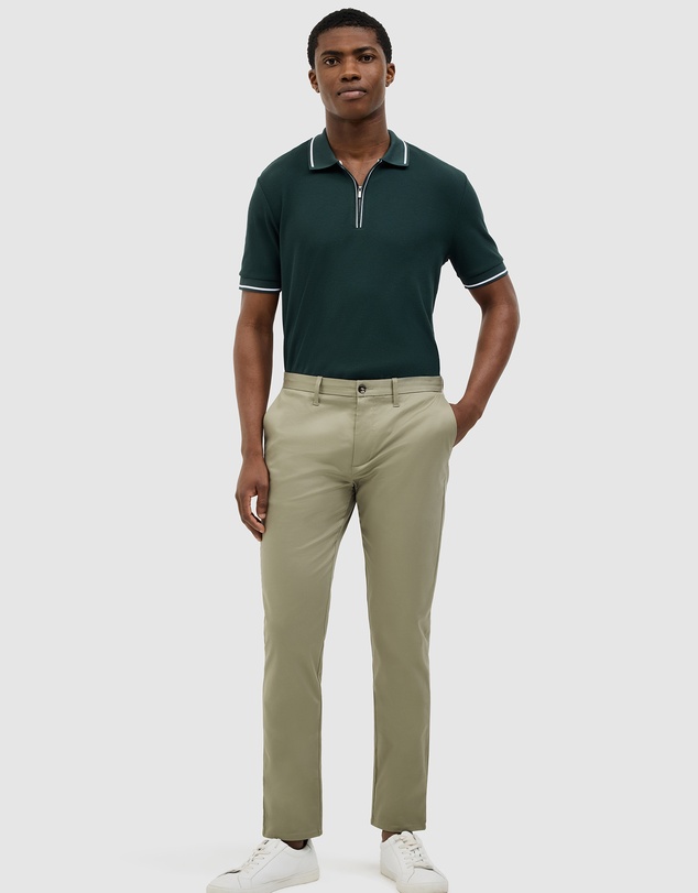 Politix - Morgan Textured Zip-up Polo