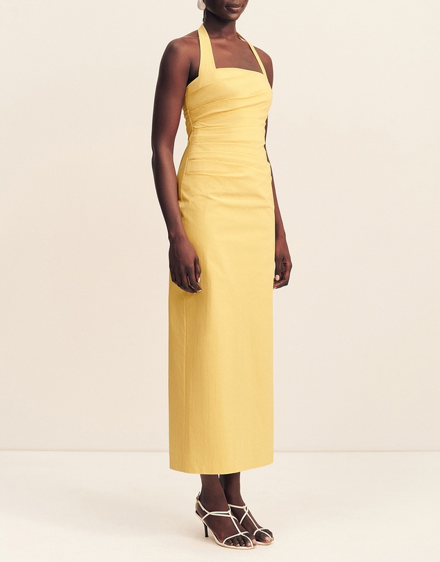 Shona Joy - Campbell Draped Halter Maxi Dress