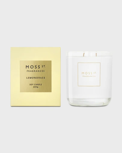 Moss St Fragrances - Lemongrass Soy Candle 300g