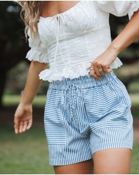 Petal & Pup - Jackson Boxer Short - Blue Stripe