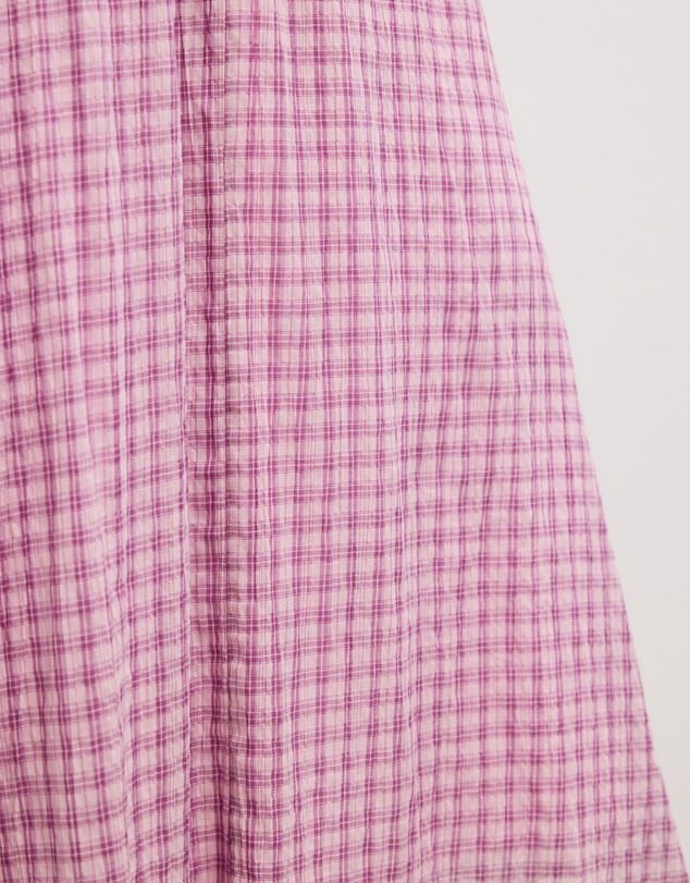 The Fated - Bloom Check Midi Skirt