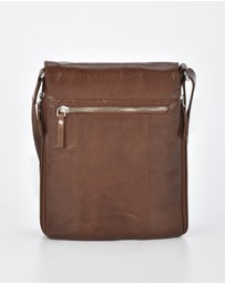 Cobb & Co - Notting Jr. Leather RFID Expandable Satchel