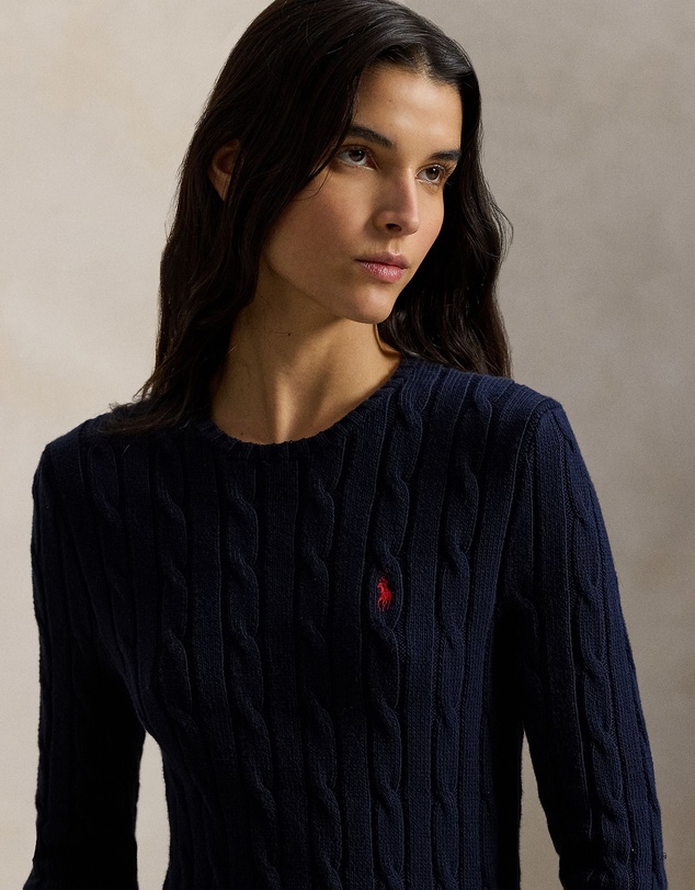 Polo Ralph Lauren - Cable-Knit Bodice Cotton Dress