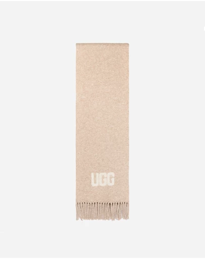 Ozwear Connection Uggs - Ugg Logo Cashmere Aus Wool Woven Scarf