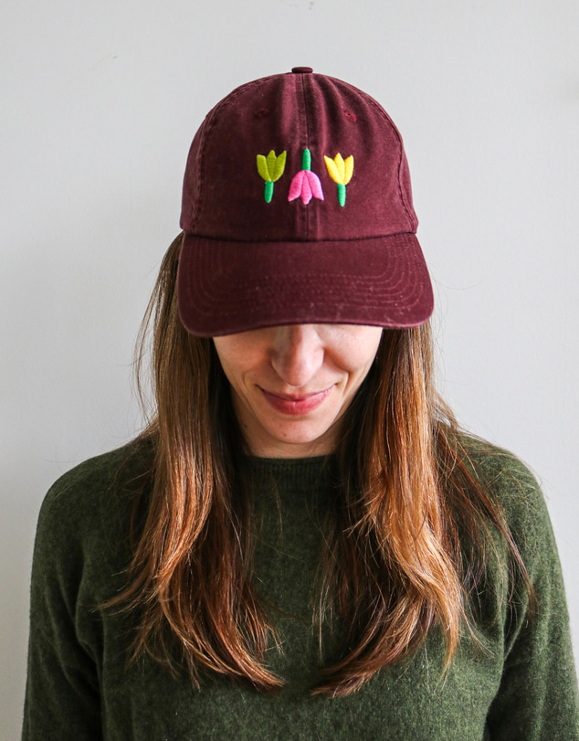 Mosey Me - Forget Me Not Cap - Burgundy