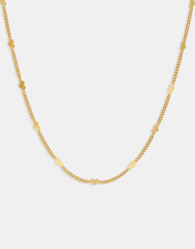 SAINT VALENTINE - Fine Heart Chain Necklace - Gold