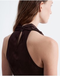 & Other Stories - Cowl-Neck Satin Midi Dress