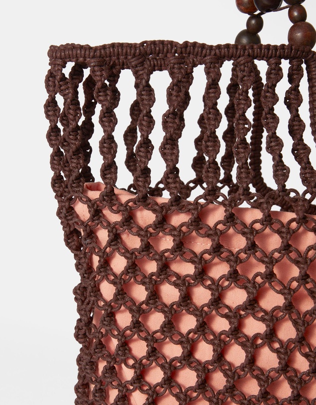 & Other Stories - Bead-Detail Crocheted Tote Bag