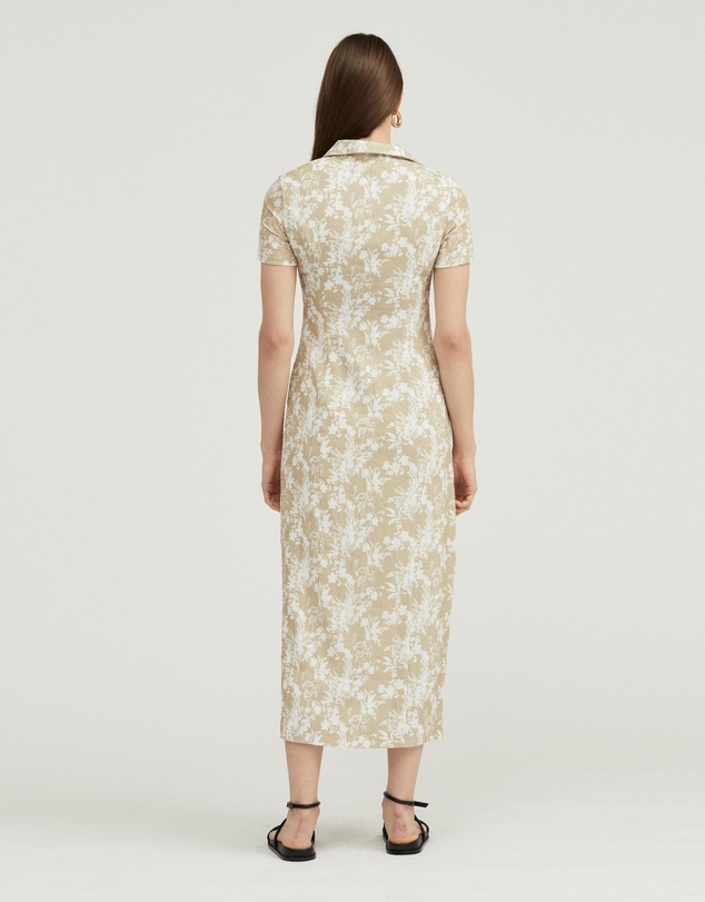 Third Form - Waffle Midi Shirt Dress 
