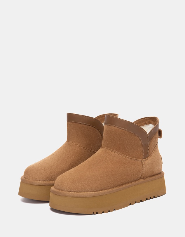 EVERAU - Australian Shepherd Ugg Mini Wintra Platform Cow Suede Upper UGG Boots