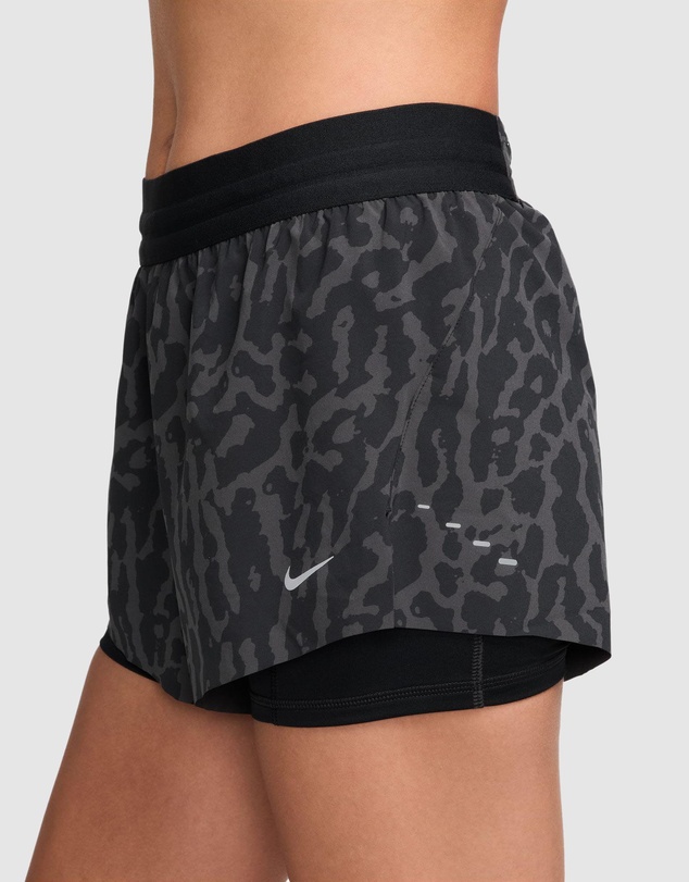 Nike - Swift Dri-FIT Mid-Rise 2-in-1 Printed Running Shorts