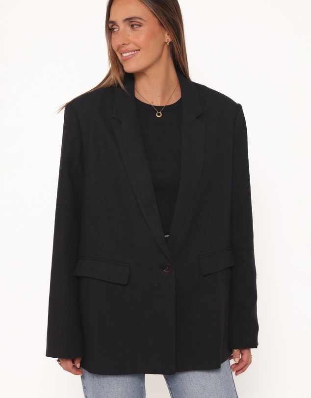 Petal & Pup - Rhodes Oversized Blazer - Black