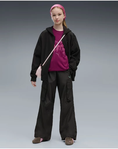 Puma - Midnight Shadow Relaxed Cargo Pants - Girls