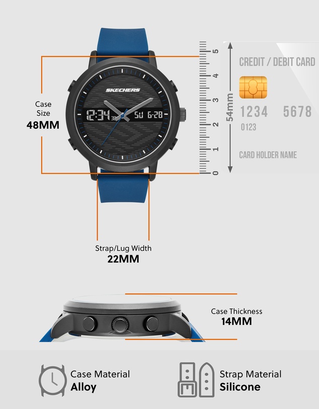 Skechers - The Lawndale Blue Analogue Watch