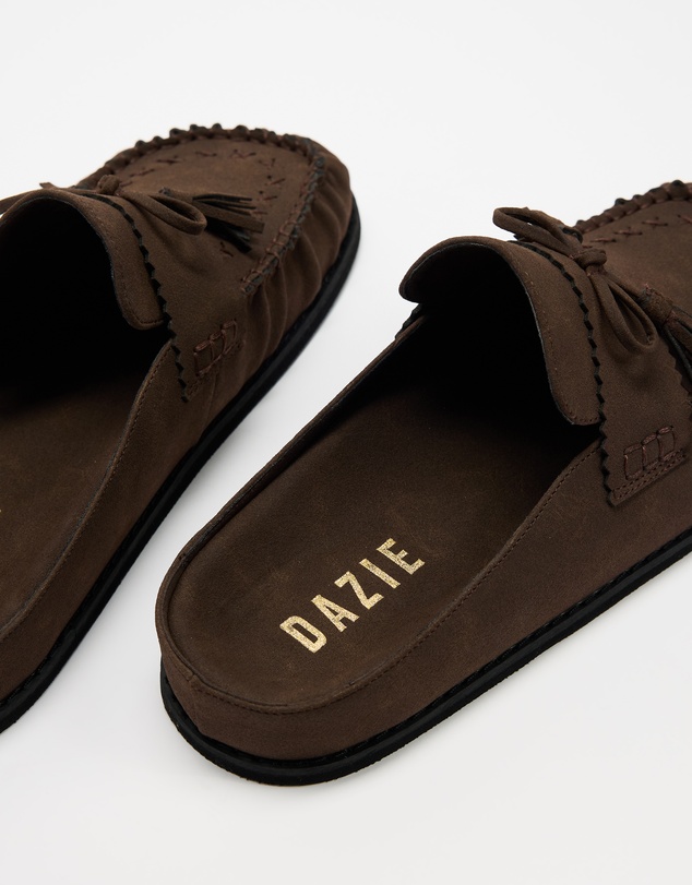 Dazie - Edie Tassel Backless Loafers