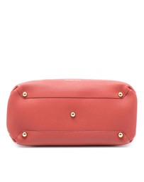 Pre-Loved by Azura Reborn - Pre-Loved Medium Leather and House Check Canvas Banner Satchel