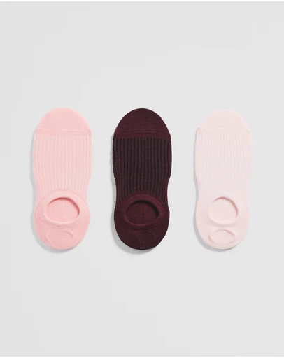 Country Road - Australian Cotton Rib No-show Sock Pack Of 3