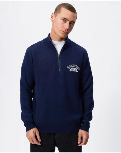 S Double - Team Knit Quarter Zip