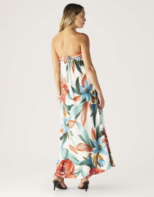 MOS The Label - Fiorina Print Strapless Dress