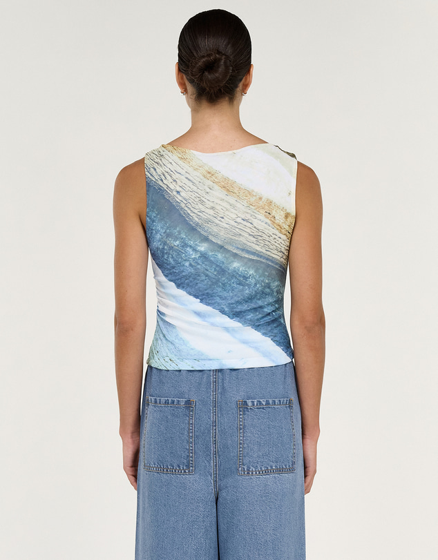Staple the Label - Zelie Mesh Twist Top
