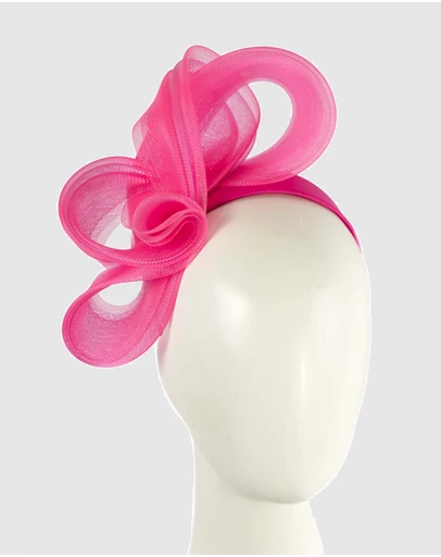 Fillies Collection - Bespoke Hot Pink Racing Fascinator