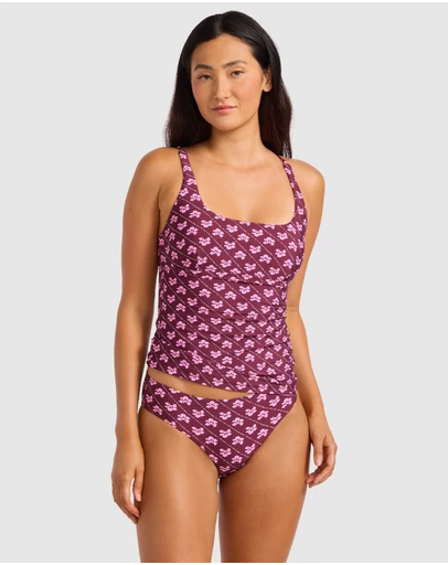Seafolly - Batik Bloom Square Neck Tankini Bikini Top