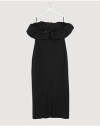 Revibe - Repaired Shona Joy Campbell Strapless Bubble Maxi Dress - AU 16