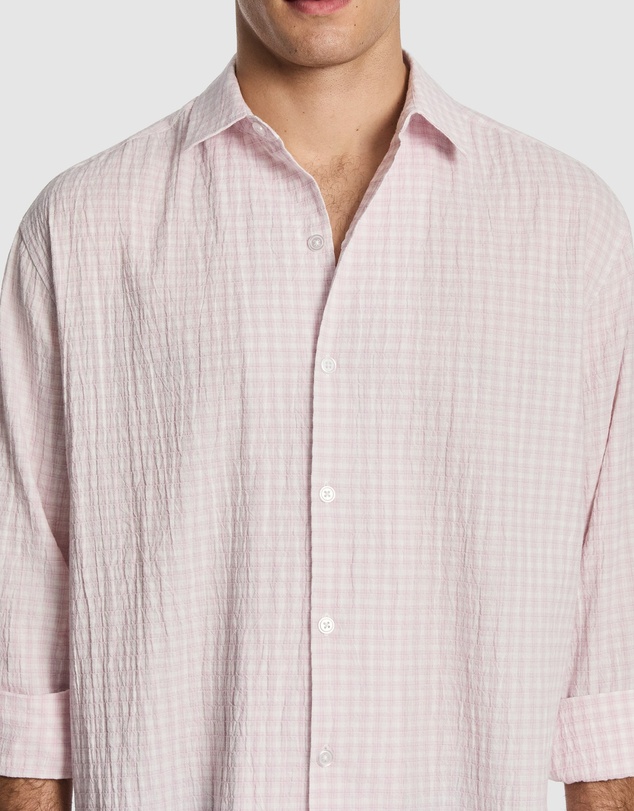 yd. - Milano Textured Check Shirt