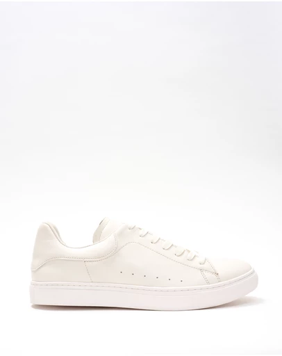 3 Wise Men - 3 Wise Men Nicks White Leather Sneaker