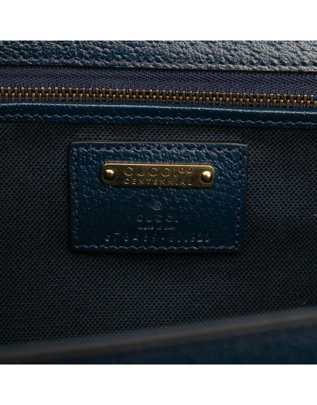 Pre-Loved by Azura Reborn - Pre-Loved 100th Anniversary Medium GG Coated Canvas Kaleidoscope 1947 Bamboo Top Handle Bag