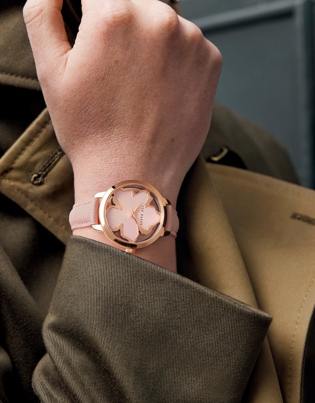 Ted Baker - Lilabel 36mm Pink Leather Watch