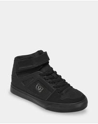 DC Shoes - Kid's Pure High-Top EV High-Top Leather Shoes