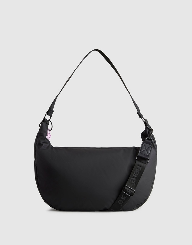 Nere - Coated Crescent Sling Bag