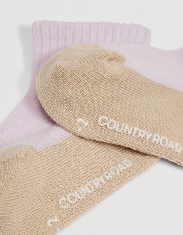 Country Road - Quarter Crew Sock Pack Of 3
