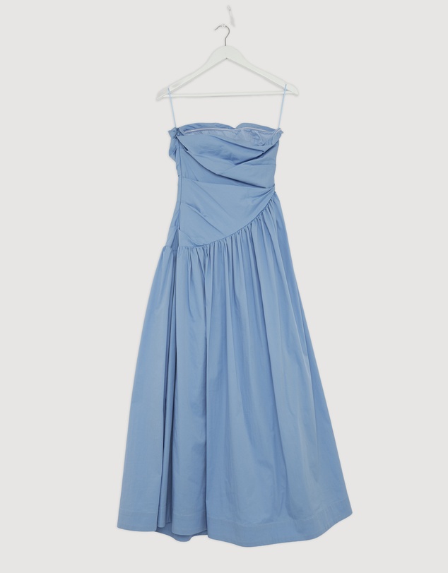 Revibe - Repaired AERE Kiera Strapless Midi Dress - AU 10