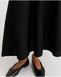 Toorallie - A-Line Knit Midi Skirt