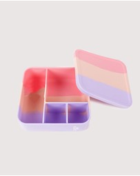 The Somewhere Co - Cotton Candy Large Square Silicone Bento Lunch Box